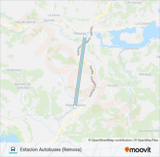 Mapa de REINOSA-MATAPORQUERA de autobús