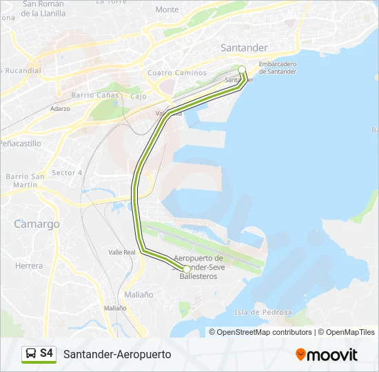 S4 Bus Line Map