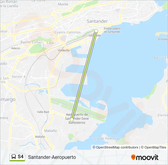 S4 Bus Line Map