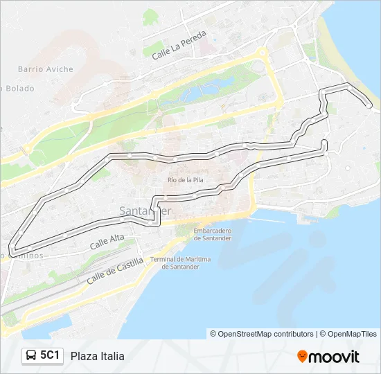 5C1 Bus Line Map