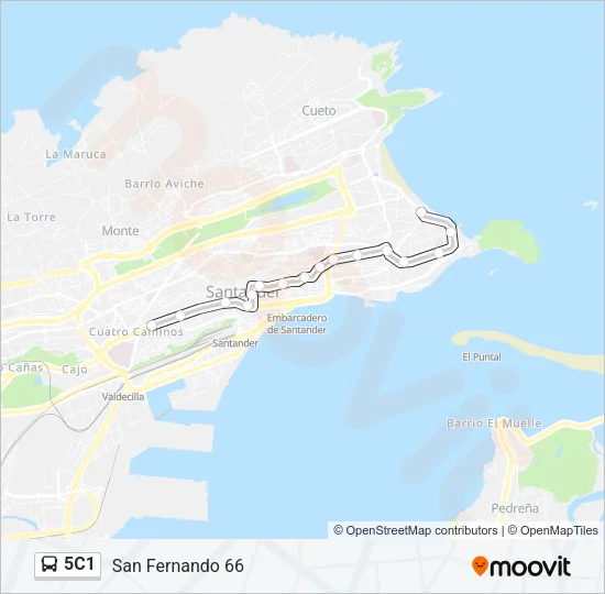5C1 Bus Line Map