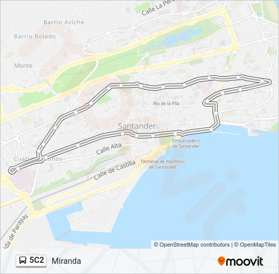 5C2 Bus Line Map