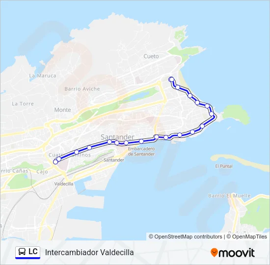 LC Bus Line Map