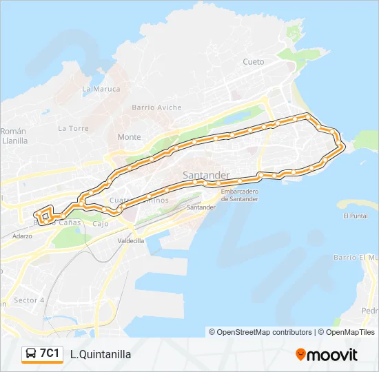 7C1 Bus Line Map