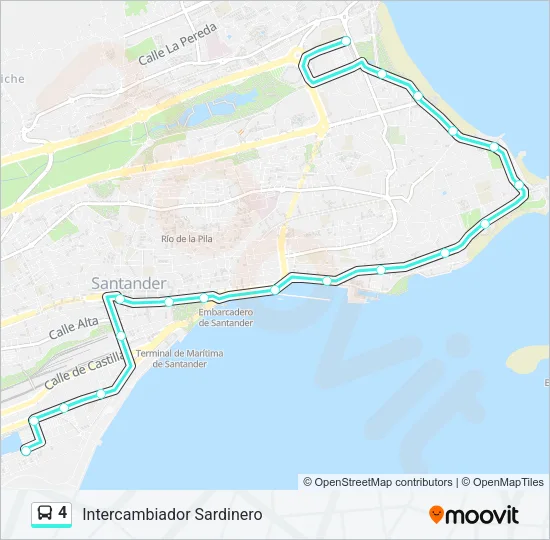 4 Bus Line Map