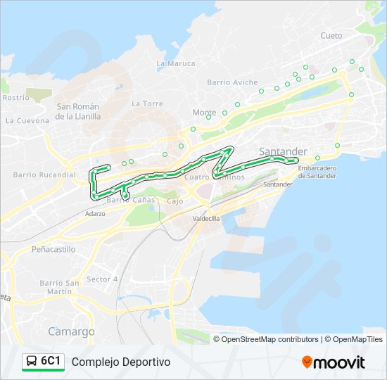 6C1 Bus Line Map