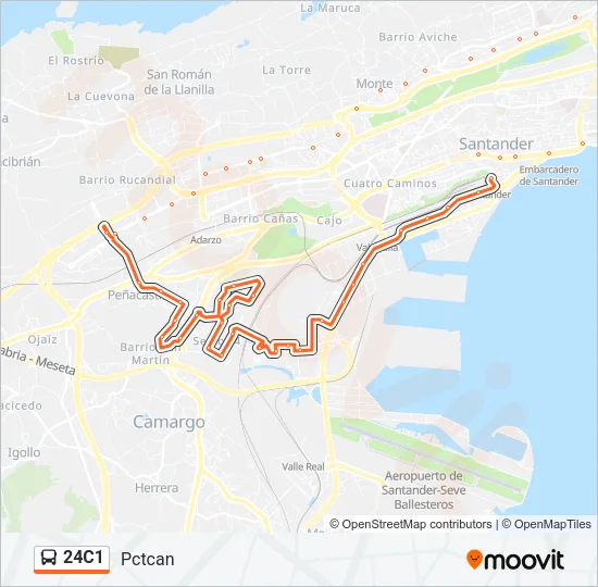 24C1 bus Mapa de línia