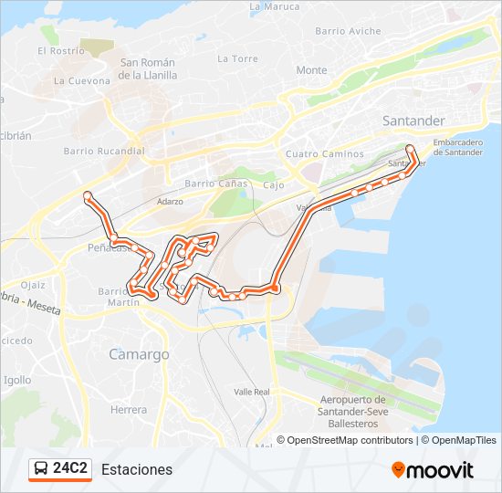 24C2 Bus Line Map