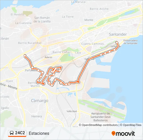 24C2 Bus Line Map