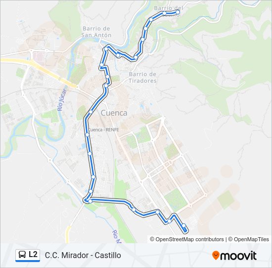 Mapa de L2 de autobús