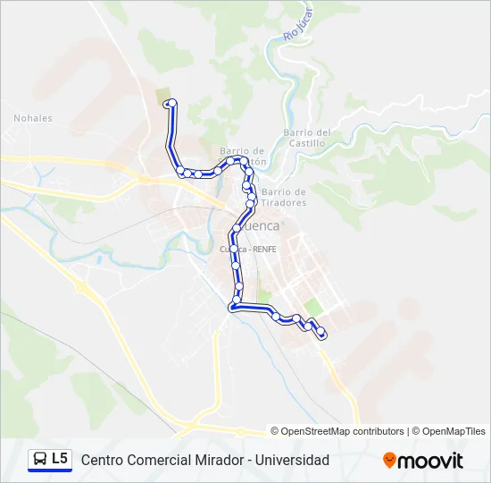 L5 Bus Line Map