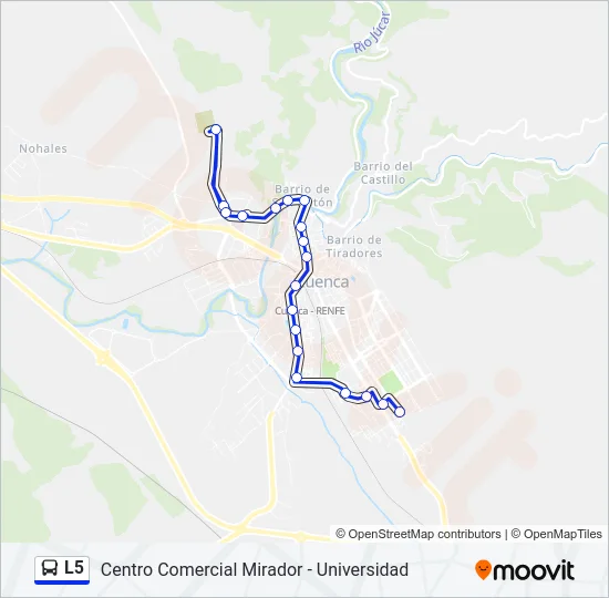 L5 Bus Line Map