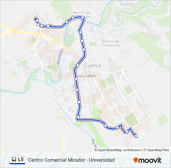 L5 Bus Line Map