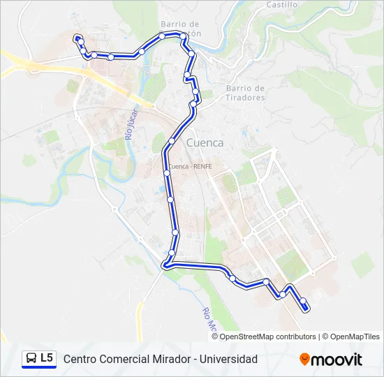 L5 Bus Line Map