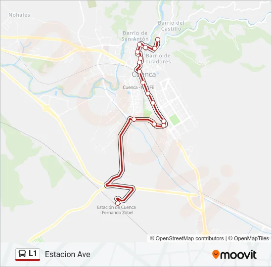 L1 Bus Line Map