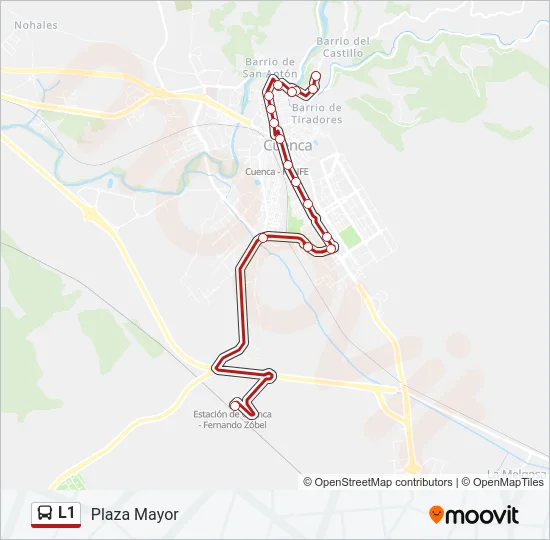 L1 Bus Line Map