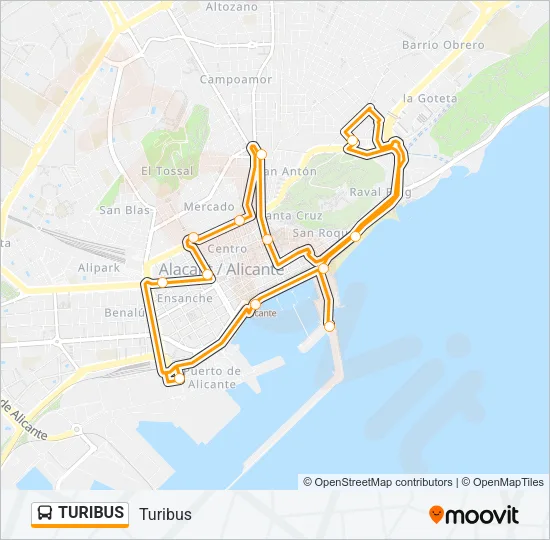 TURIBUS  Line Map