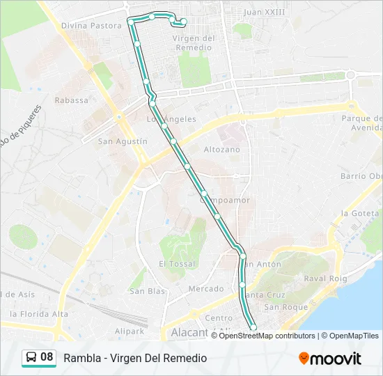 08 Bus Line Map