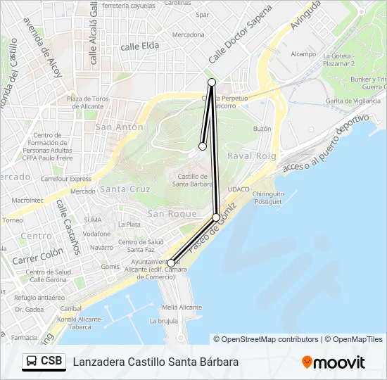 CSB Bus Line Map
