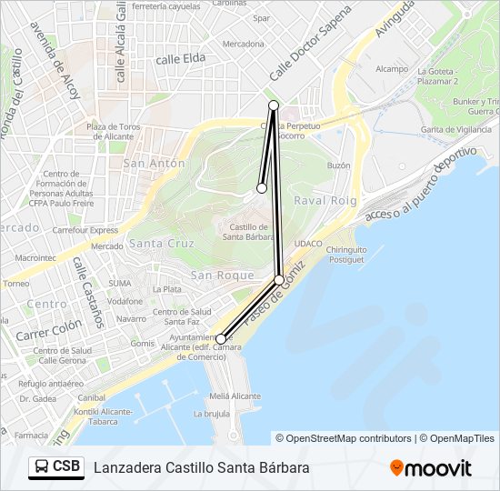 CSB bus Line Map