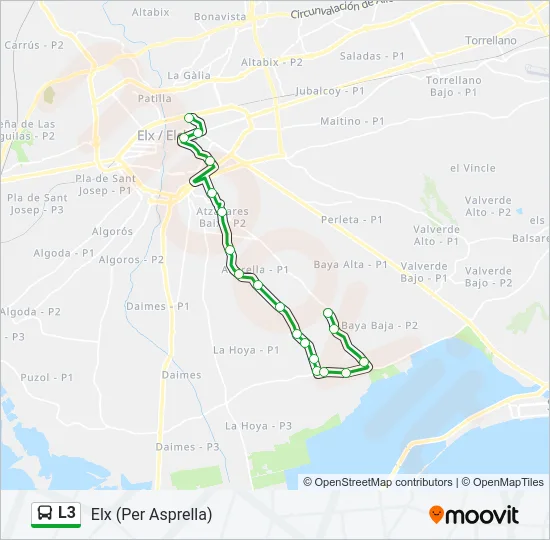 L3 Bus Line Map