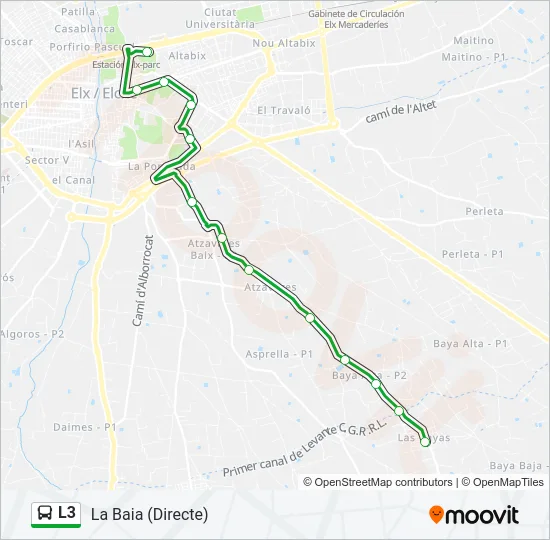 L3 Bus Line Map