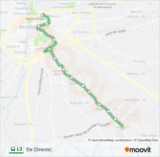 L3 Bus Line Map