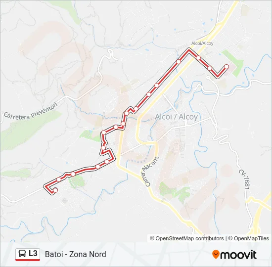 L3 Bus Line Map