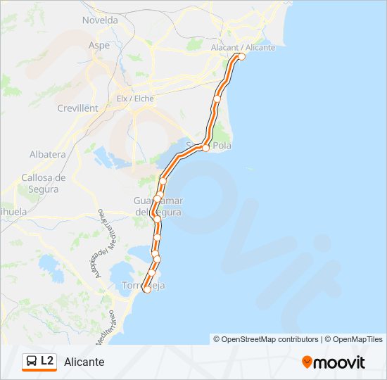 L2 bus Mapa de línia