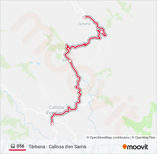 056 Bus Line Map