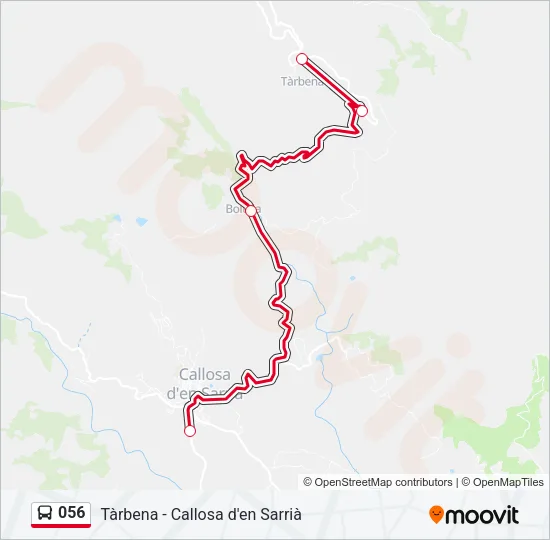 056 Bus Line Map