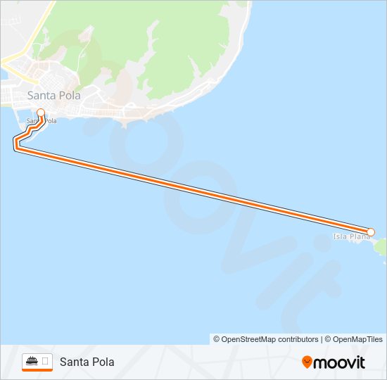 Mapa de ⛴️ de ferry