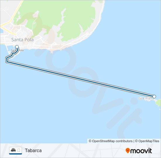 Mapa de ⛴️ de ferry