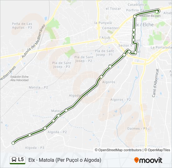 Mapa de L5 de 