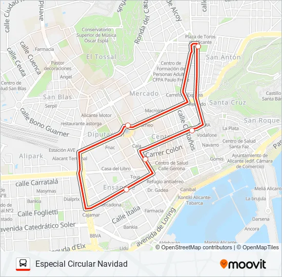 ESP-NAVIDAD  Line Map