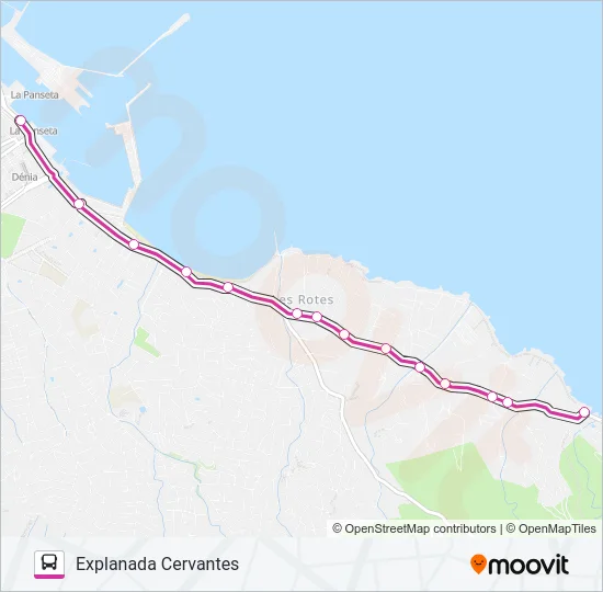 LASROTAS Bus Line Map