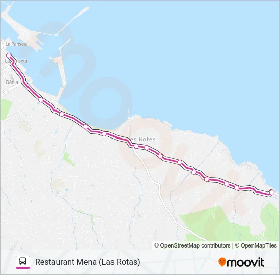 LASROTAS Bus Line Map