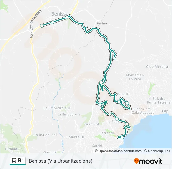 R1  Line Map