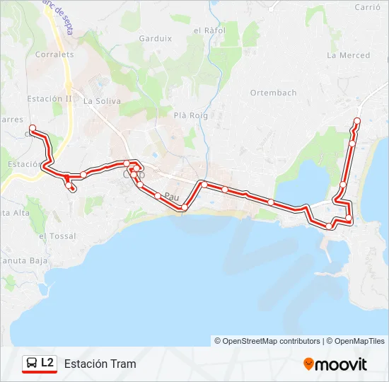 L2 Bus Line Map