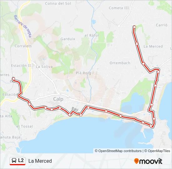 L2 Bus Line Map