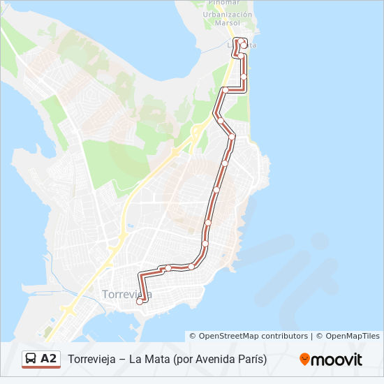 Mata Bus Route Schedule A2 Route: Schedules, Stops & Maps - La Mata (Calle Mayor) (Updated)