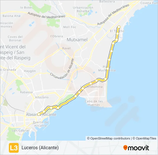 L3 Light Rail Line Map