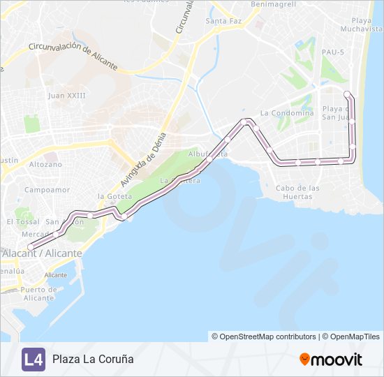 L4 light rail Line Map