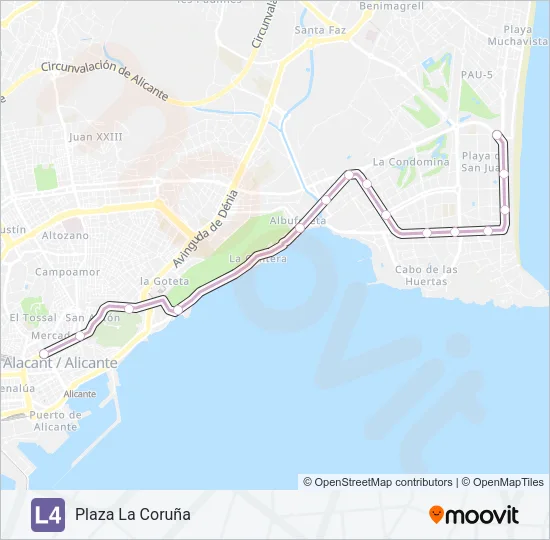 L4 Light Rail Line Map