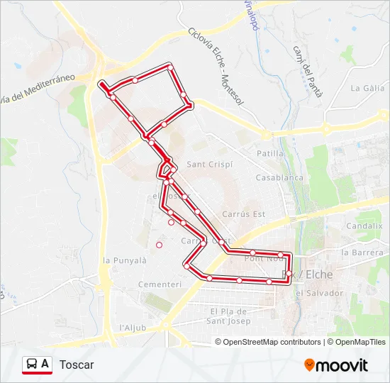 A Bus Line Map
