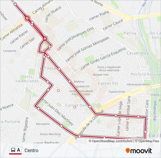 A Bus Line Map
