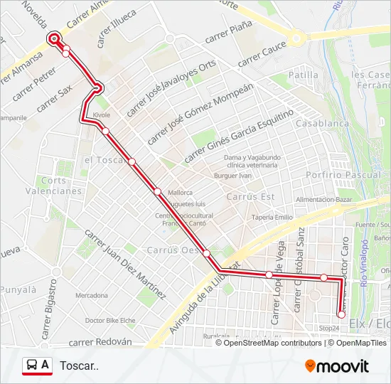 A Bus Line Map