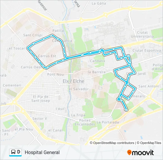 D Bus Line Map
