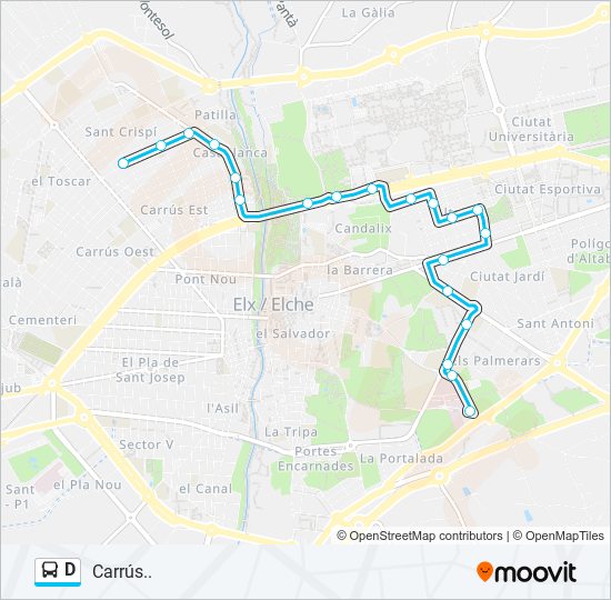 D bus Line Map