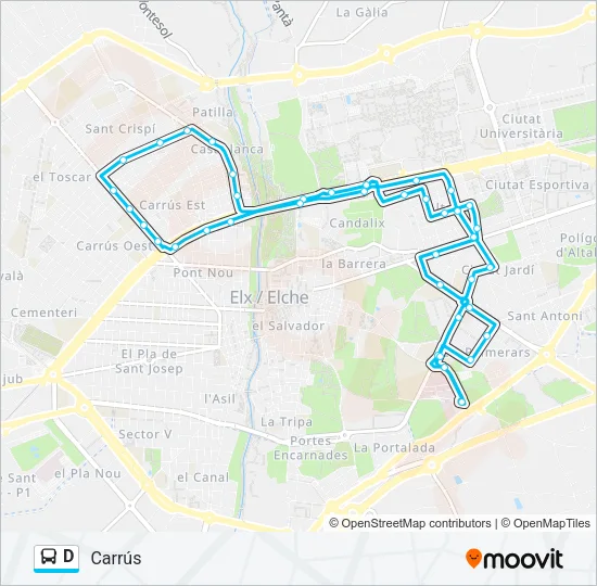 D Bus Line Map